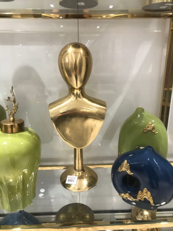 Glittering Gold Well Shaped Mannequin